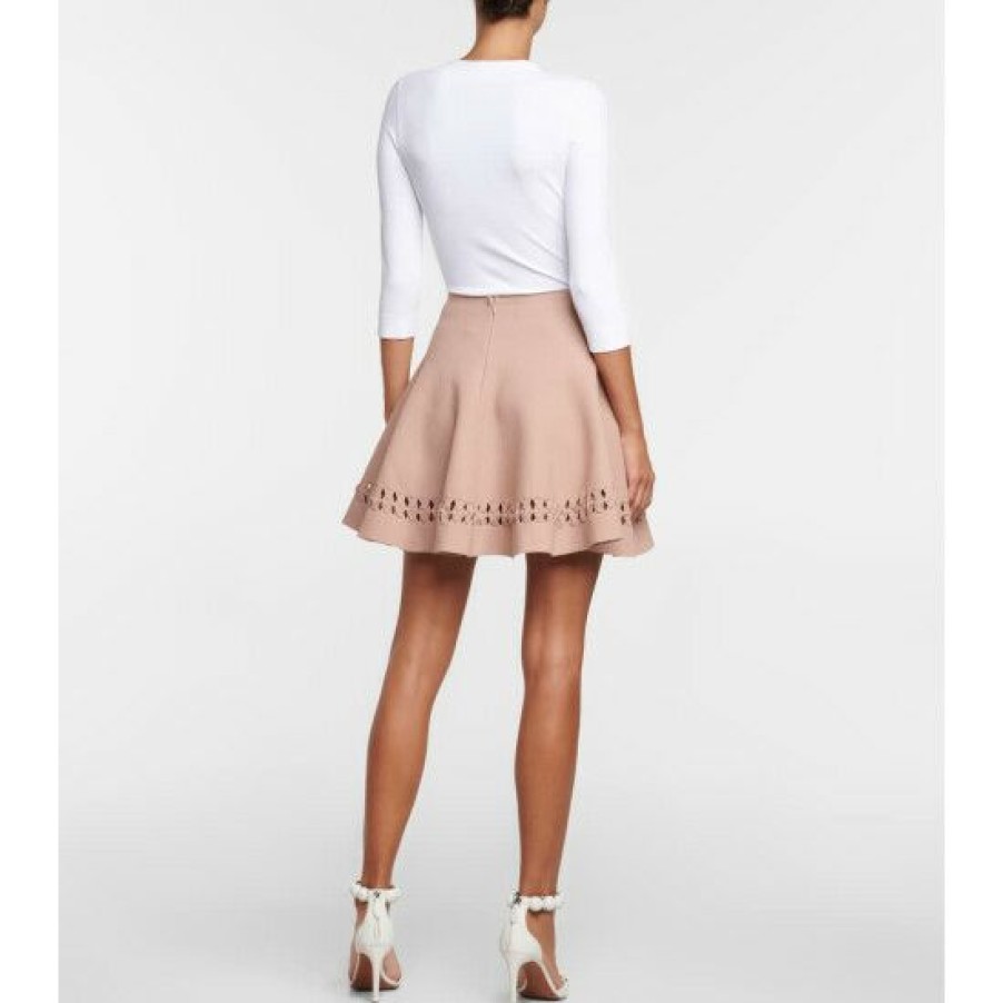 * Alaia Woven Cutout Miniskirt