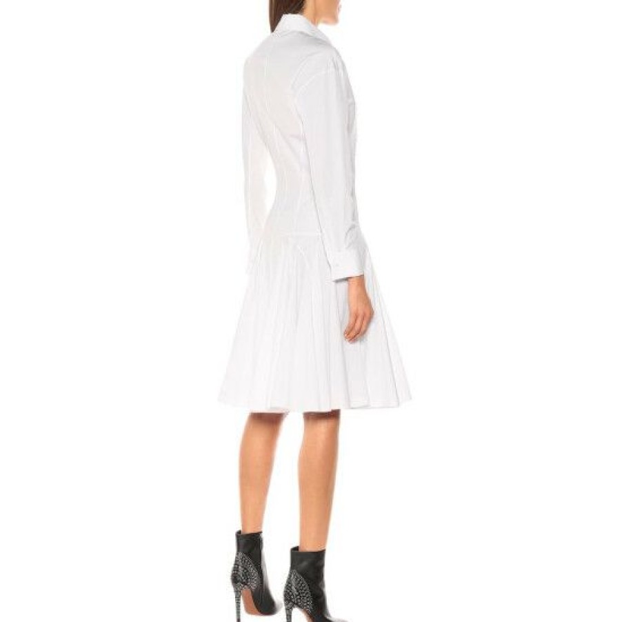 * Alaia Cotton Midi Shirt Dress