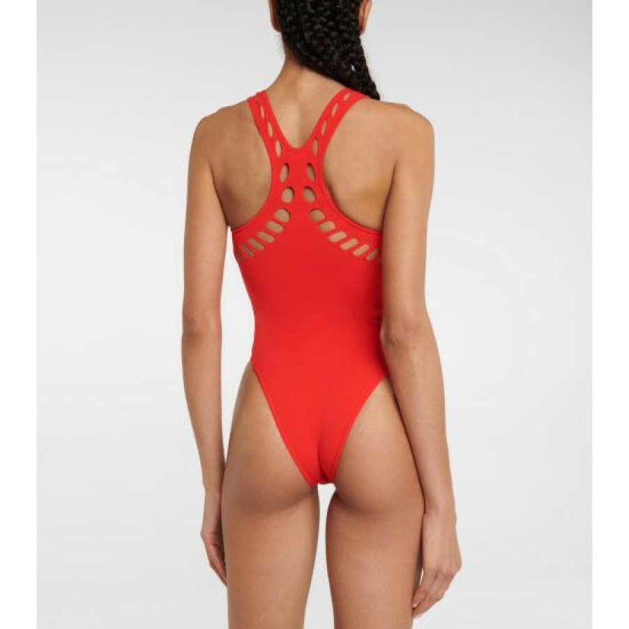 * Alaia Cutout Racerback Swimsuit