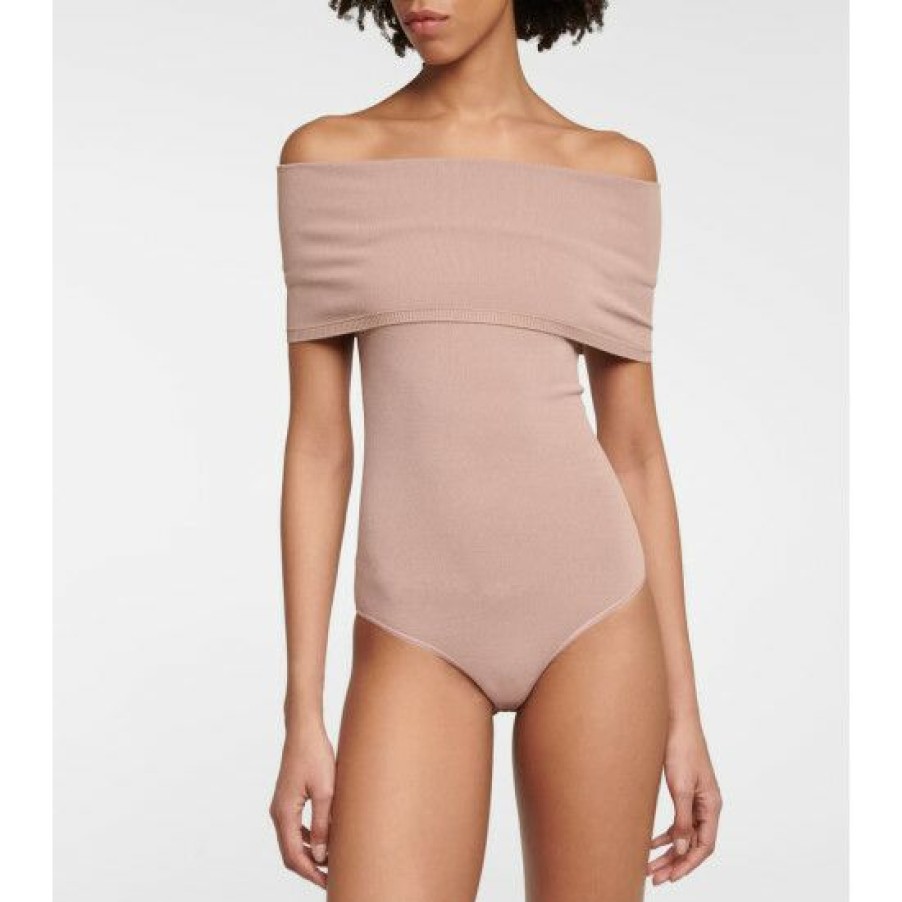 * Alaia Off-The-Shoulder Bodysuit