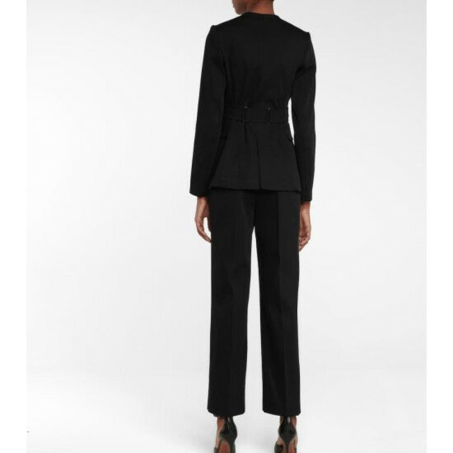 * Alaia Belted Cotton Gabardine Jacket