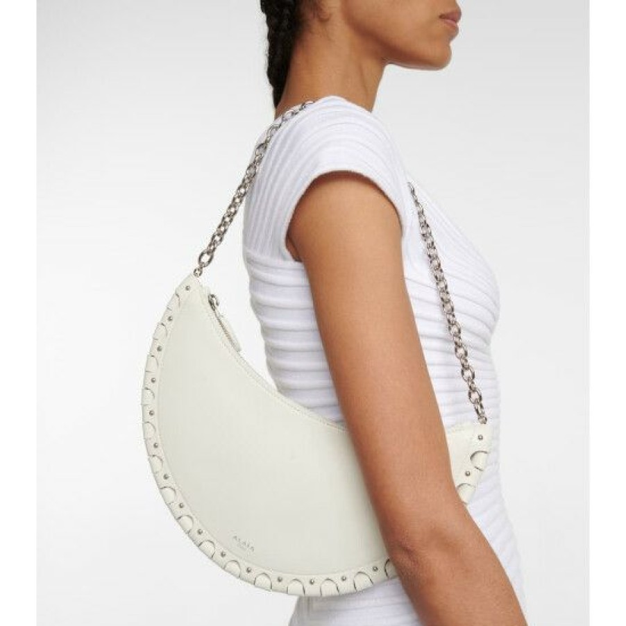 * Alaia Le Demi-Lune Small Leather Shoulder Bag