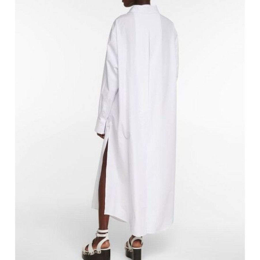 * Alaia Cotton Poplin Shirt Dress