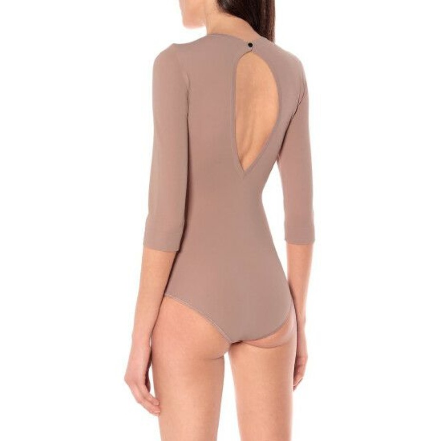 * Alaia Stretch-Knit Bodysuit