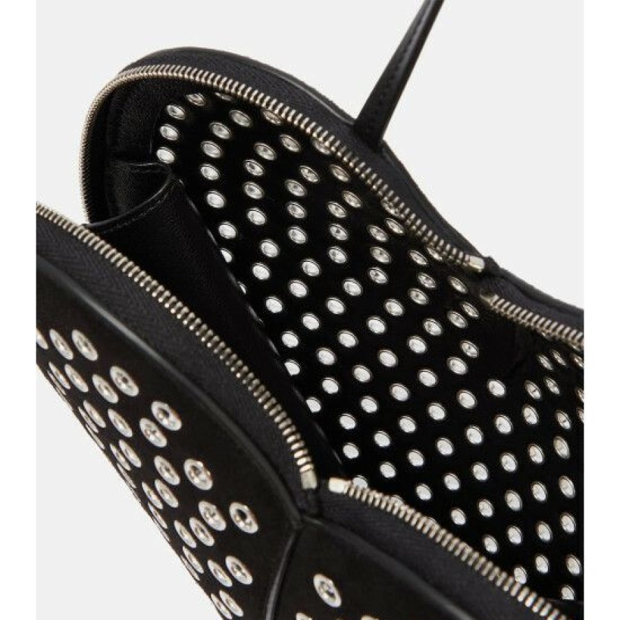 * Alaia Le Coeur Studded Leather Shoulder Bag