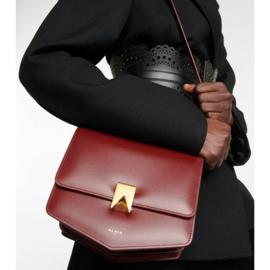 * Alaia Le Papa Leather Shoulder Bag