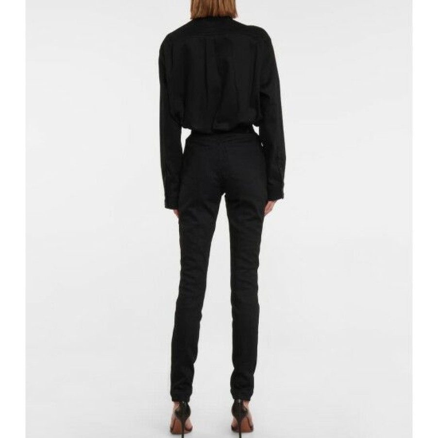 * Alaia High-Rise Slim Jeans