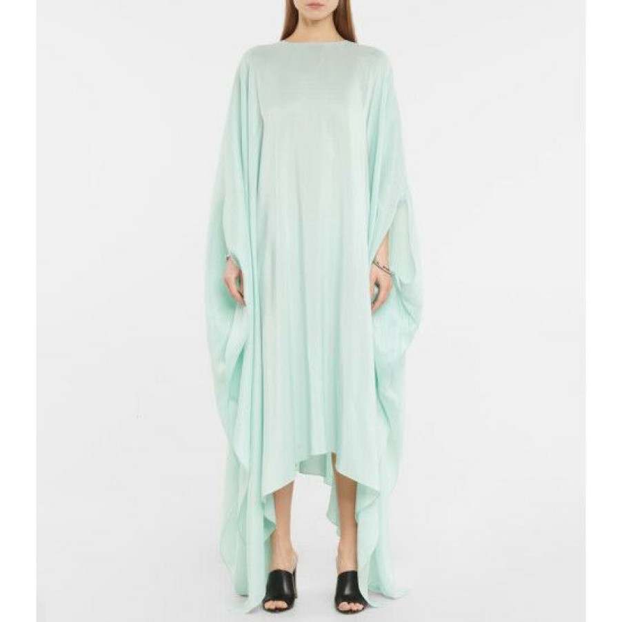 * Alaia Silk Georgette Kaftan Maxi Dress