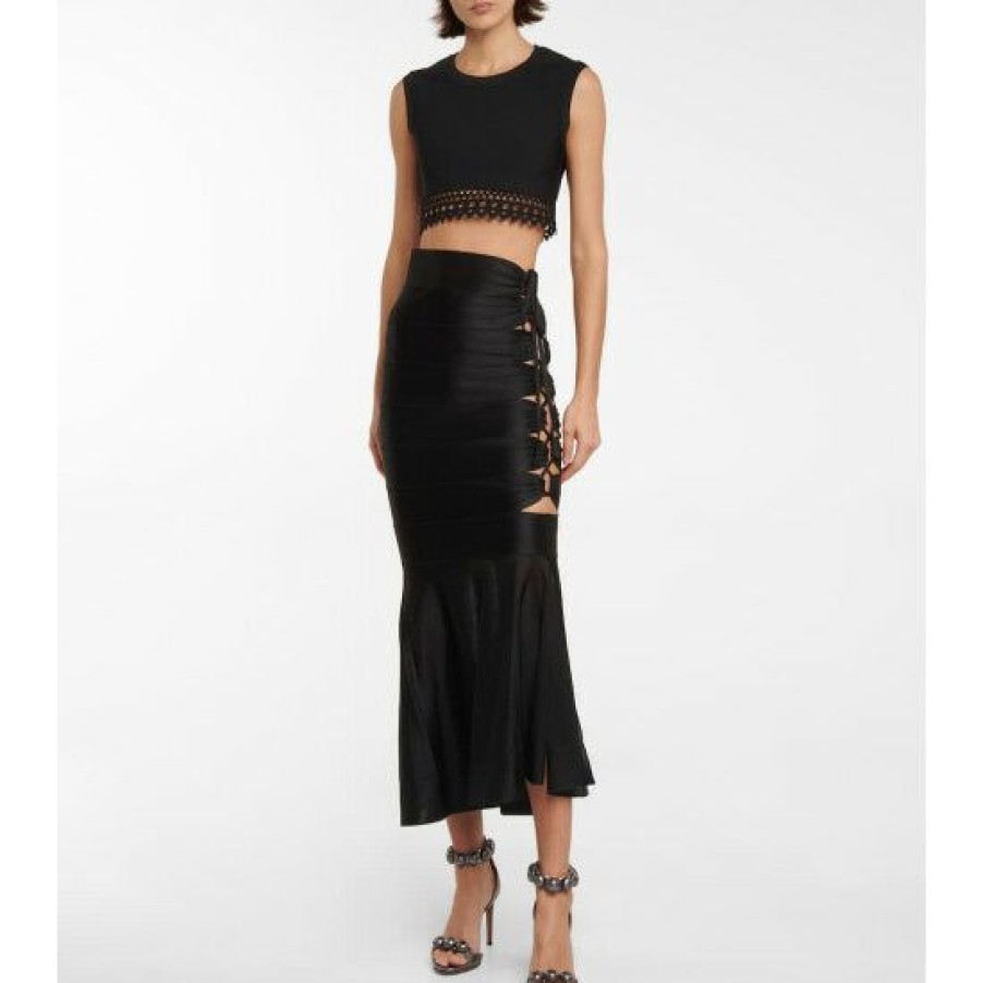 * Alaia Cutout Crop Top