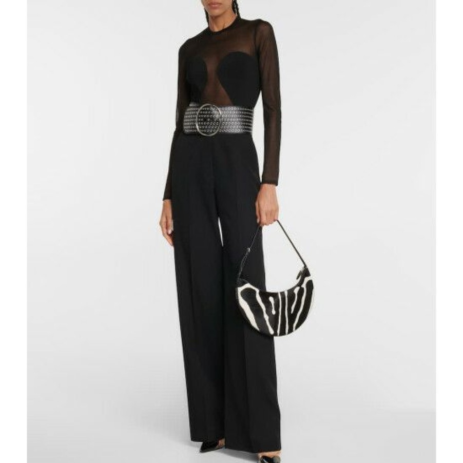 * Alaia Wide-Leg Wool Pants