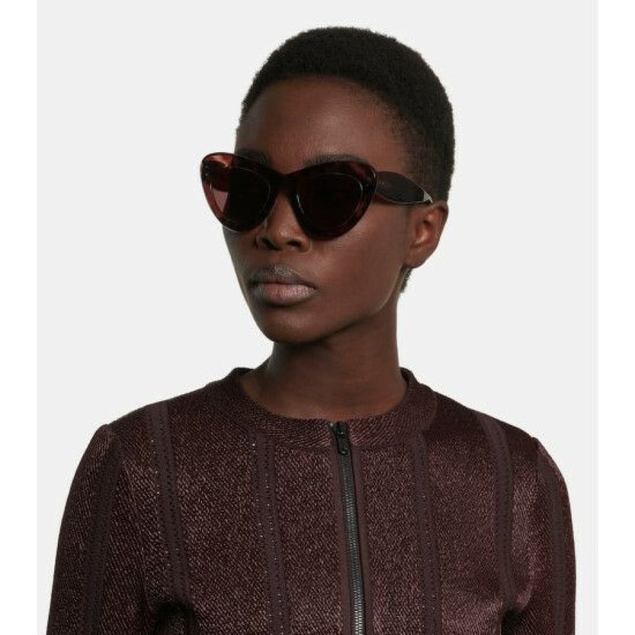 * Alaia Cat-Eye Acetate Sunglasses