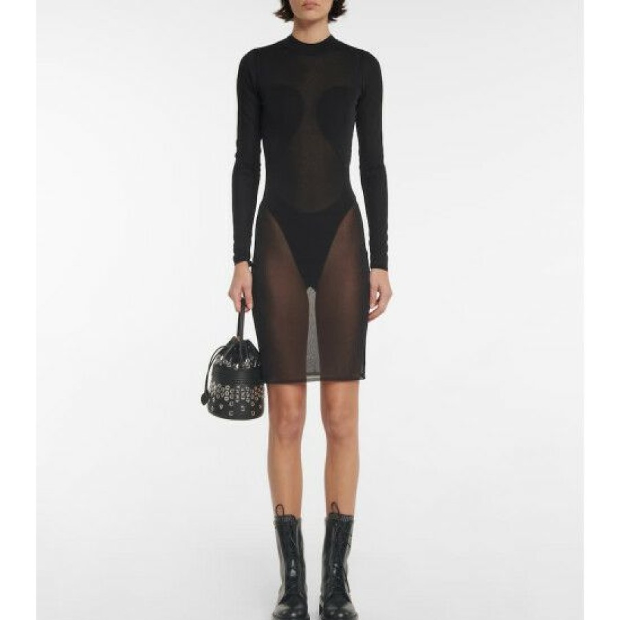 * Alaia Voile Sheer Minidress