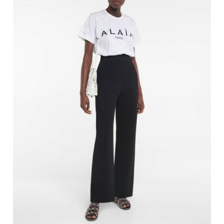 * Alaia Logo Cotton Jersey T-Shirt