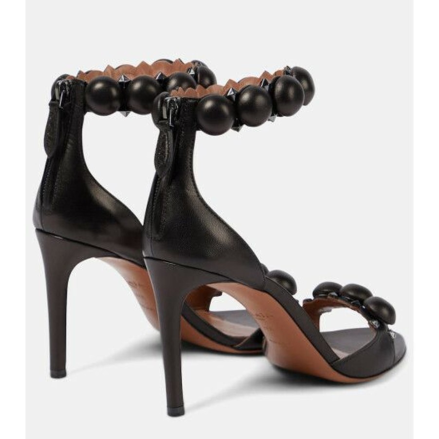 * Alaia La Bombe 90 Leather Sandals