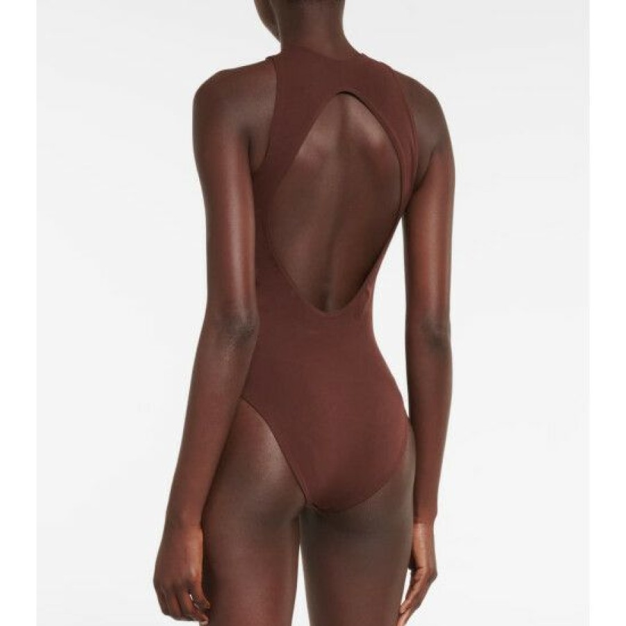 * Alaia Cutout Halterneck Swimsuit