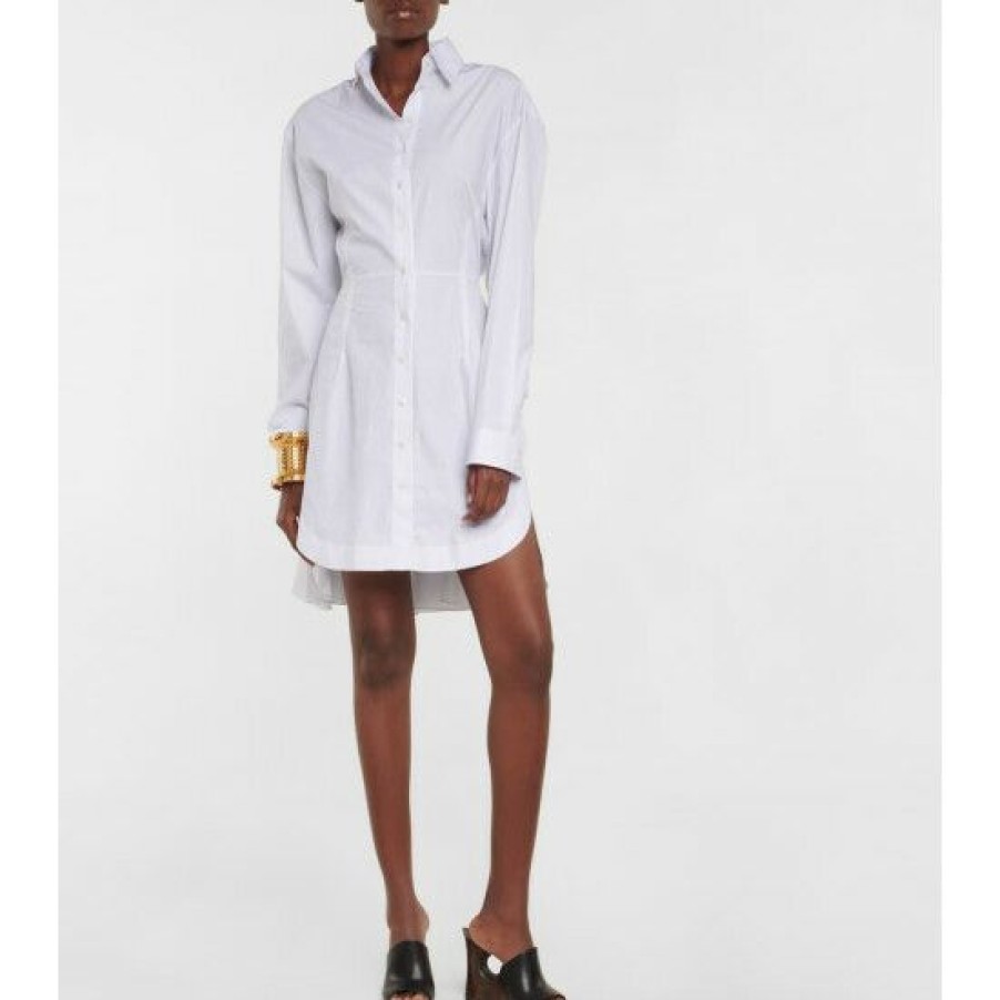 * Alaia Cotton Shirt Dress