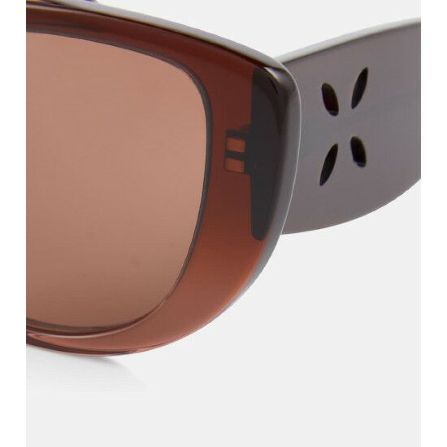 * Alaia Flat-Brow Sunglasses