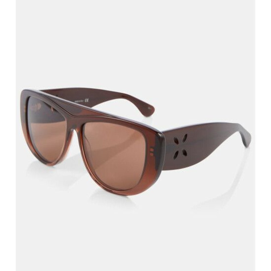 * Alaia Flat-Brow Sunglasses