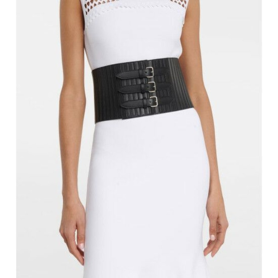 * Alaia Leather Corset Belt