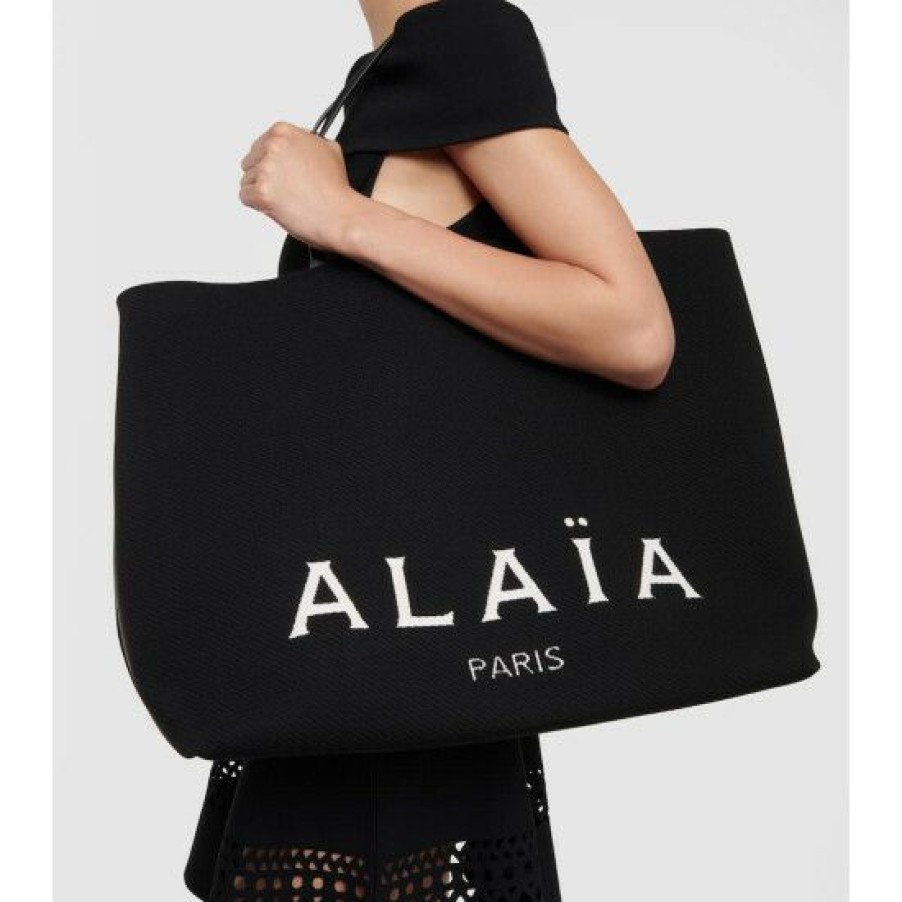 * Alaia Large Knitted Tote