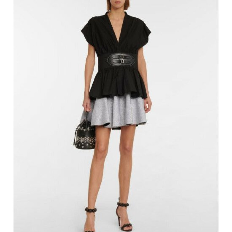 * Alaia Pleated Miniskirt