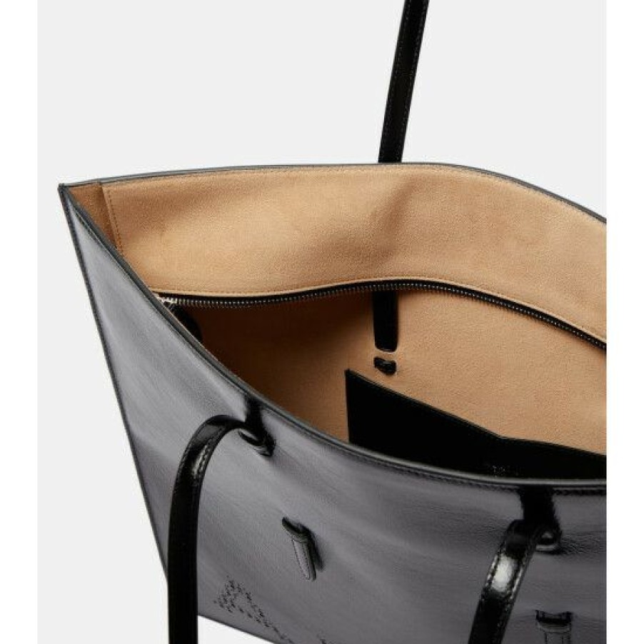 * Alaia Laser-Cut Leather Tote