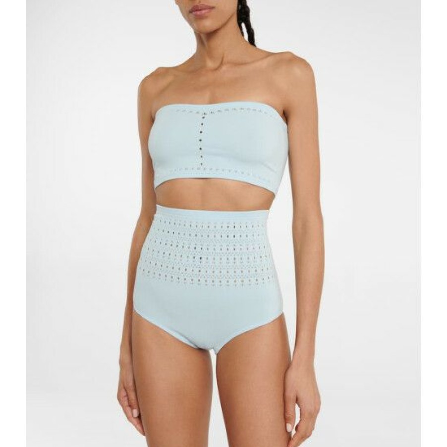 * Alaia Cutout Bandeau Bikini