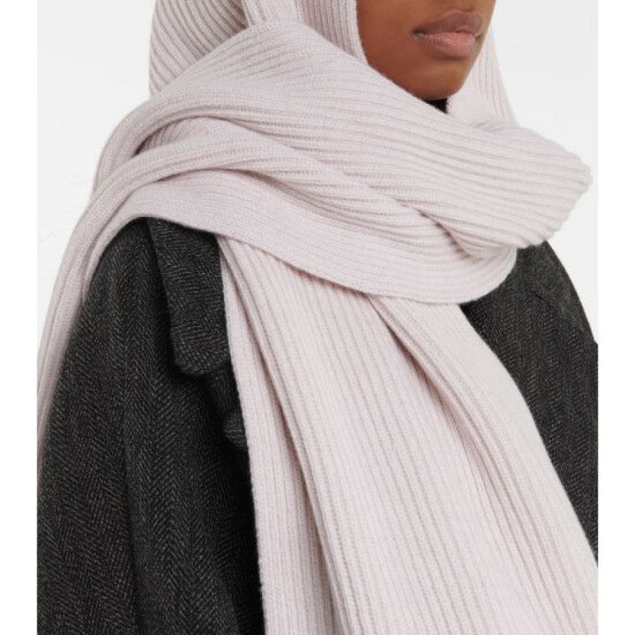 * Alaia Wool And Cashmere Hooded Scarf