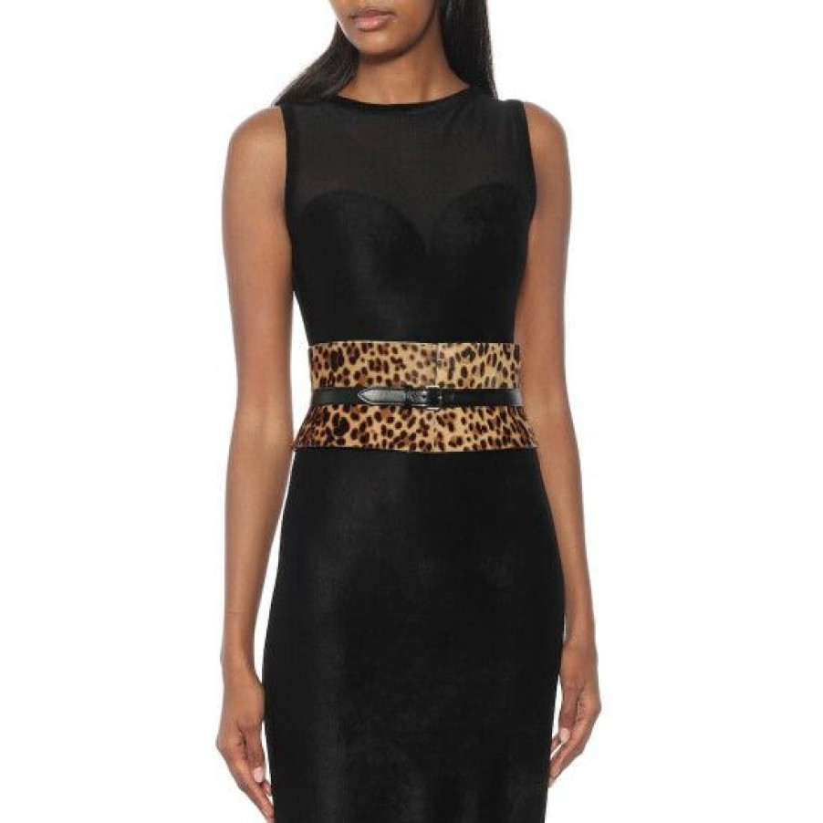 * Alaia Calf Hair And Leather Belt