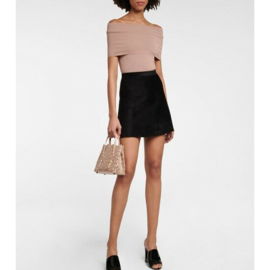 * Alaia Velvet Miniskirt