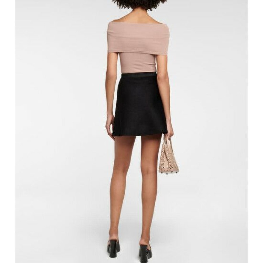 * Alaia Velvet Miniskirt