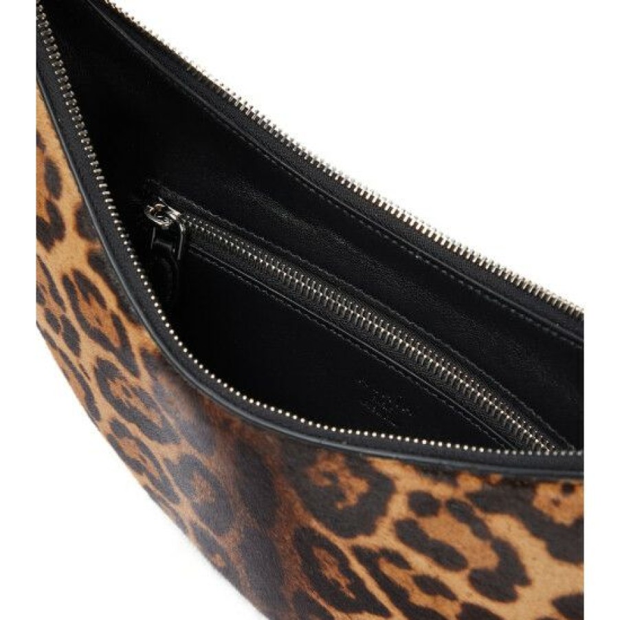 * Alaia Le Demi-Lune Leopard-Print Shoulder Bag