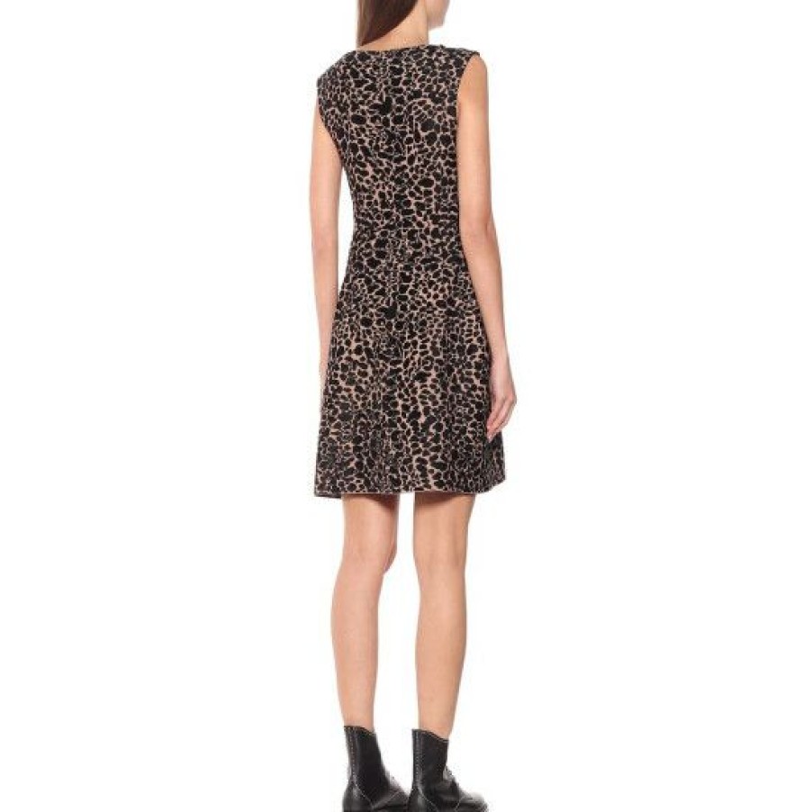 * Alaia Printed Stretch-Crepe Minidress