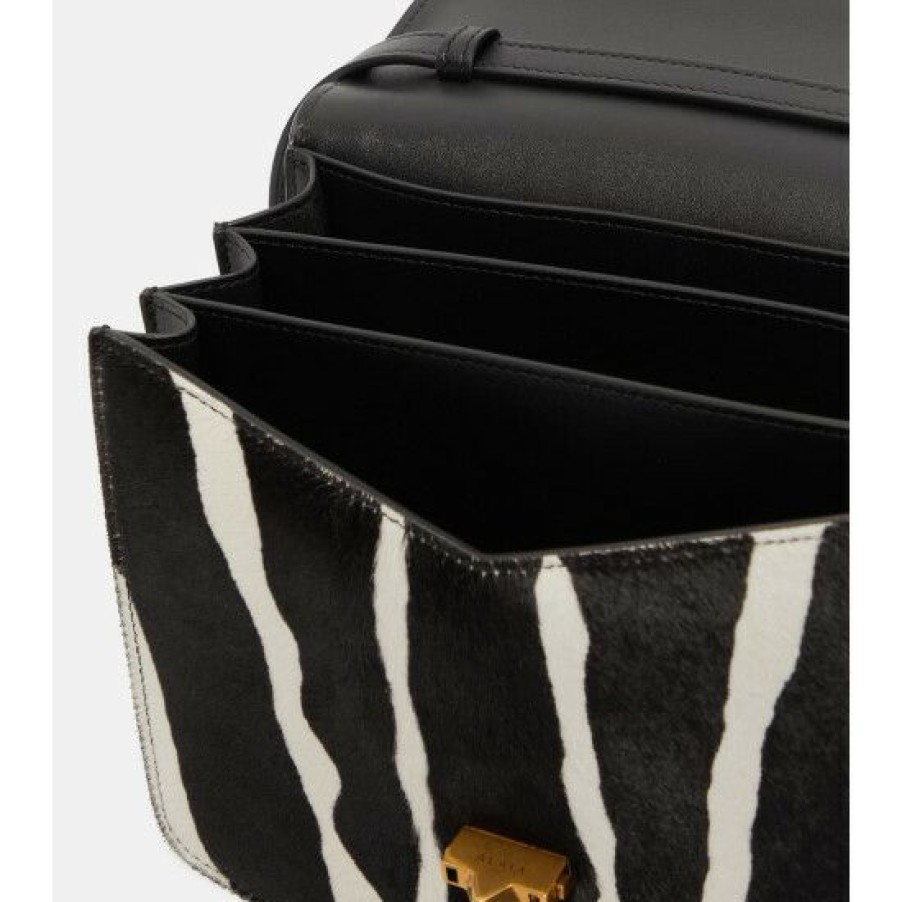 * Alaia Le Papa Calf Hair Crossbody Bag