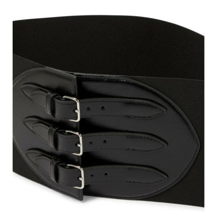 * Alaia Buckled Leather Corset Belt