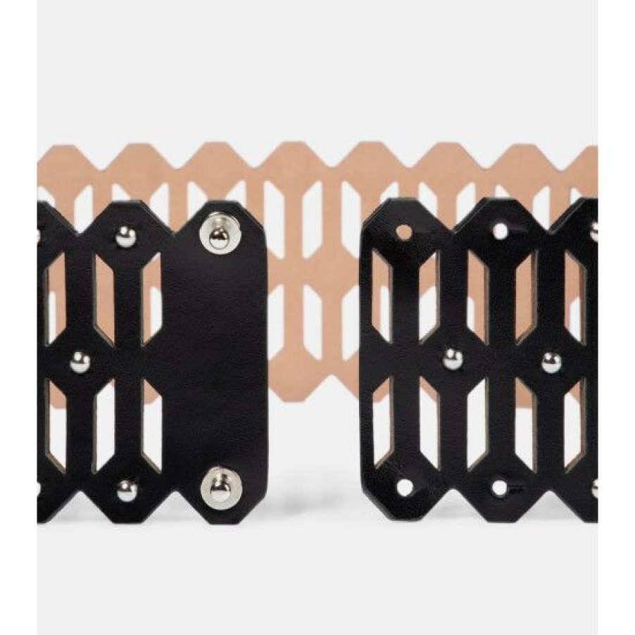 * Alaia Laser-Cut Leather Belt