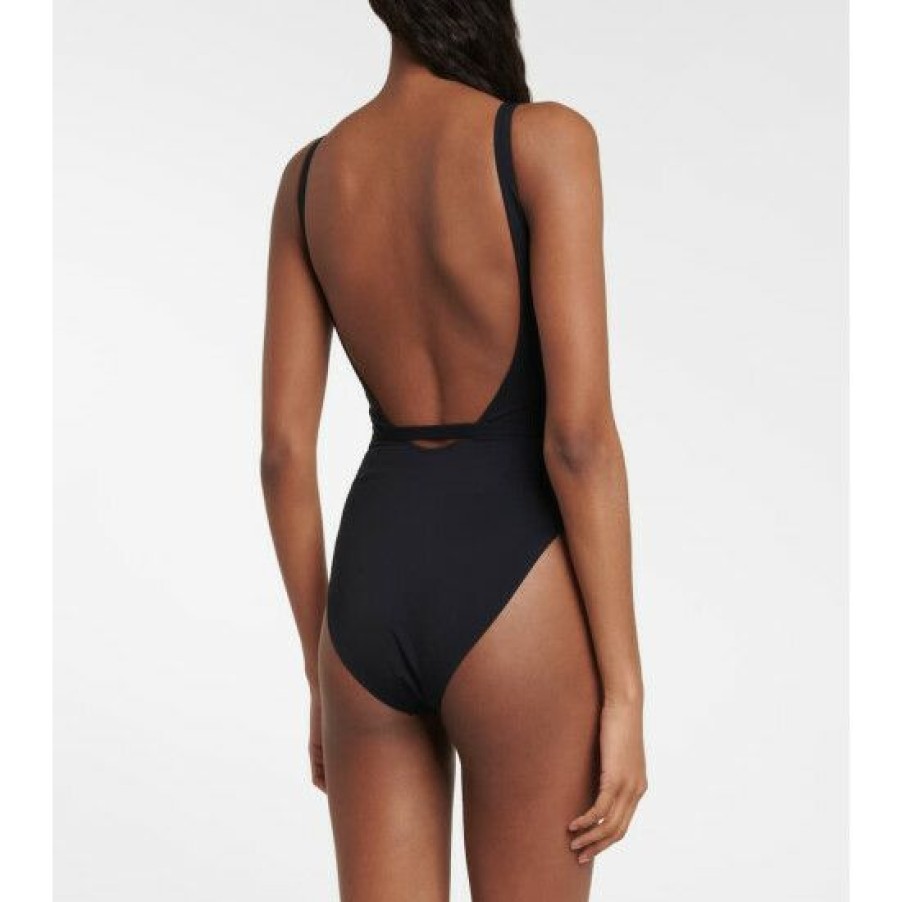 * Alaia Lace-Up Swimsuit