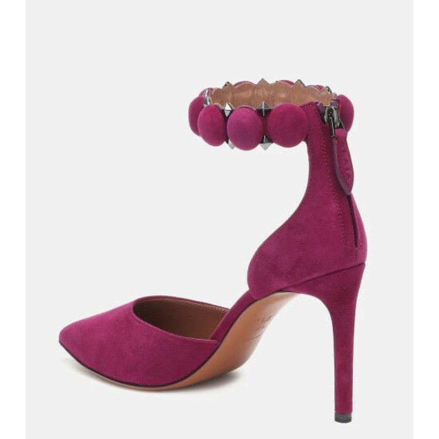 * Alaia Bombe 90 Suede Pumps