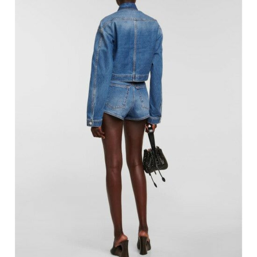 * Alaia Cropped Denim Jacket