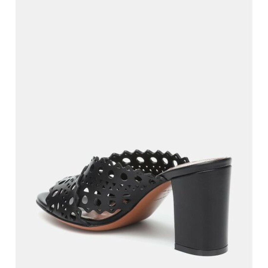 * Alaia Leather Mules