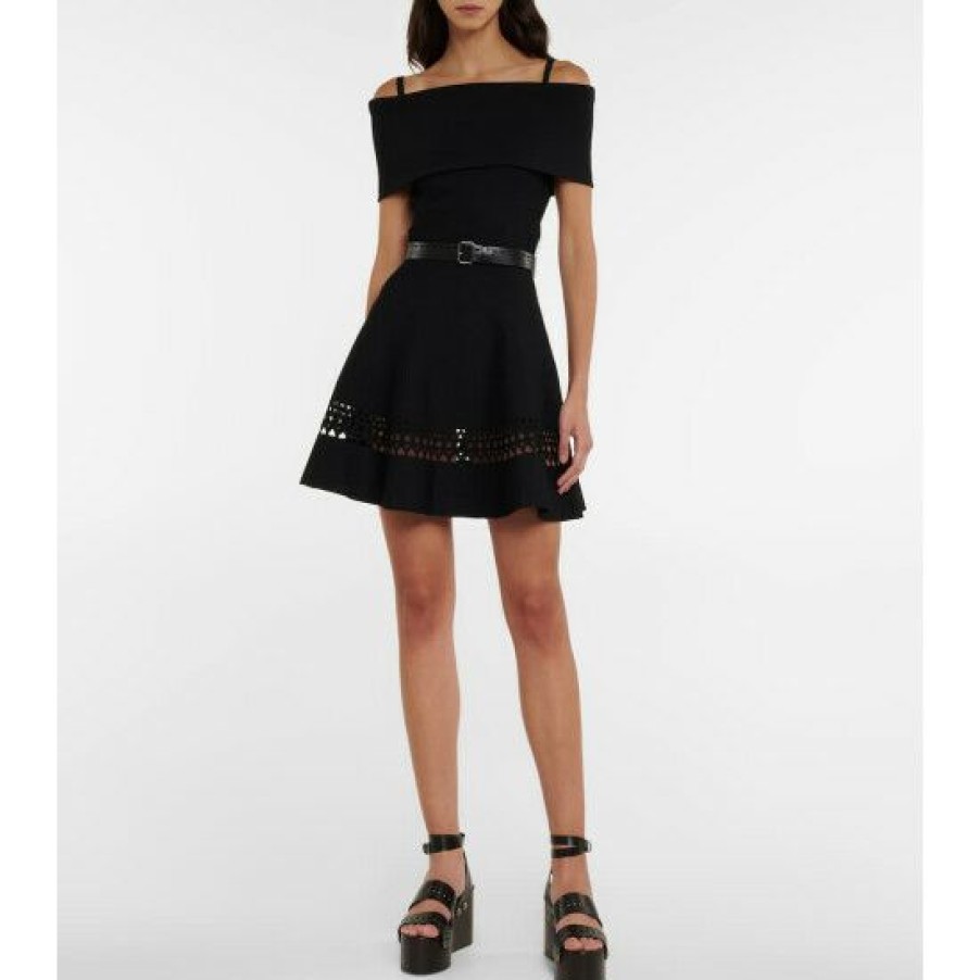 * Alaia Vienne Off-Shoulder Minidress