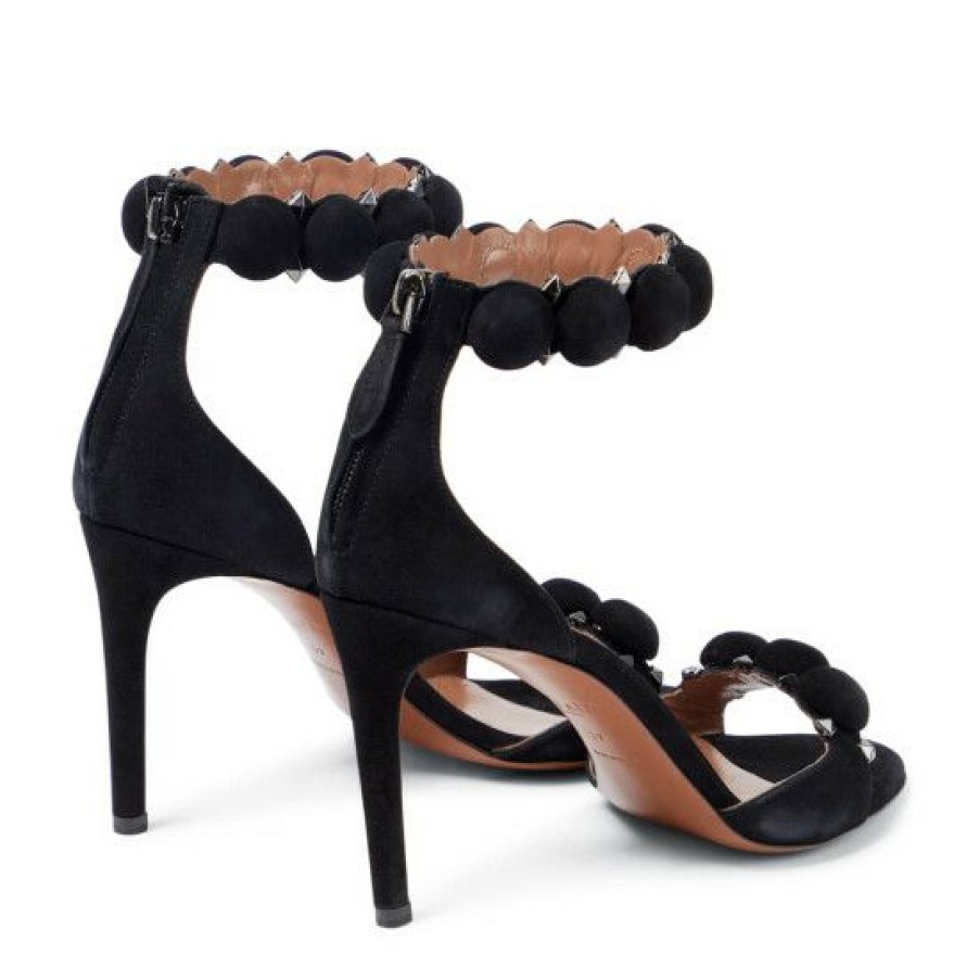 * Alaia La Bombe 90 Suede Sandals