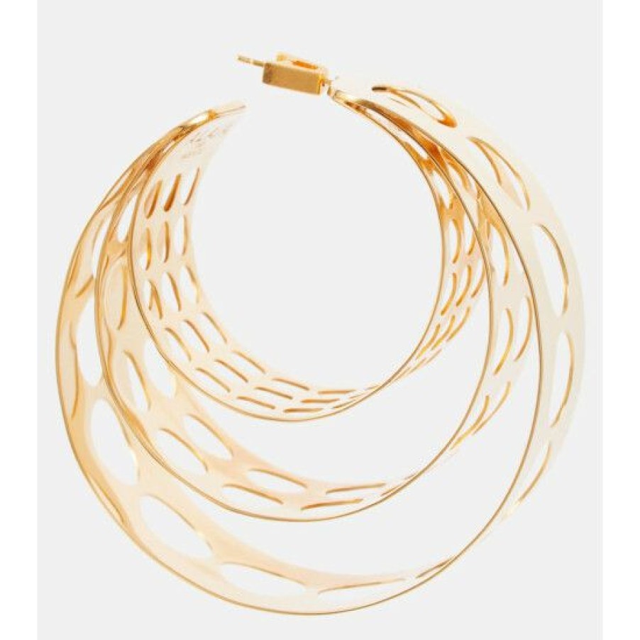 * Alaia Openwork Hoop Earrings