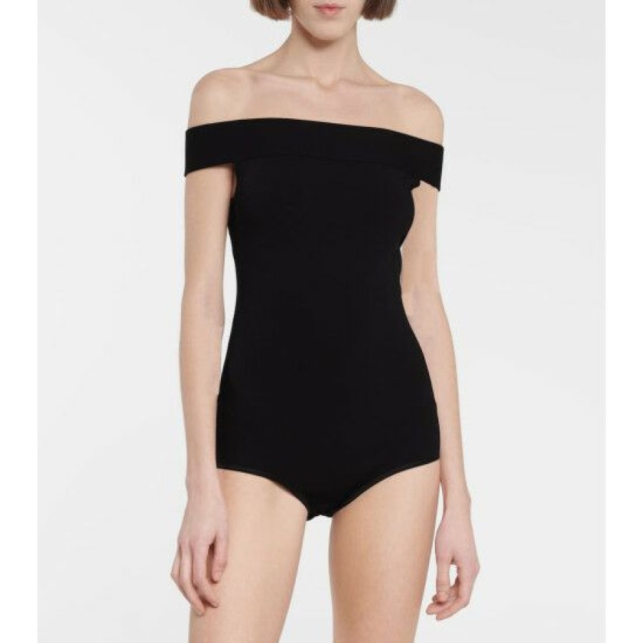 * Alaia Off-The-Shoulder Bodysuit