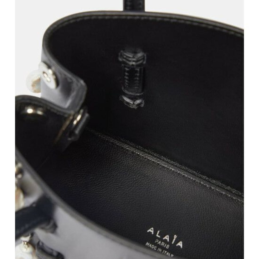 * Alaia Mina 16 Small Embellished Leather Crossbody Bag