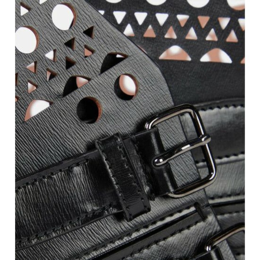 * Alaia Laser-Cut Leather Belt