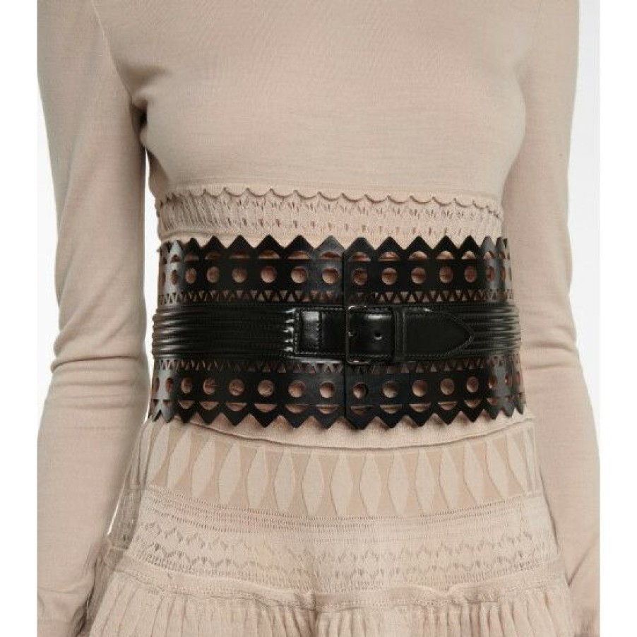 * Alaia Leather Corset Belt