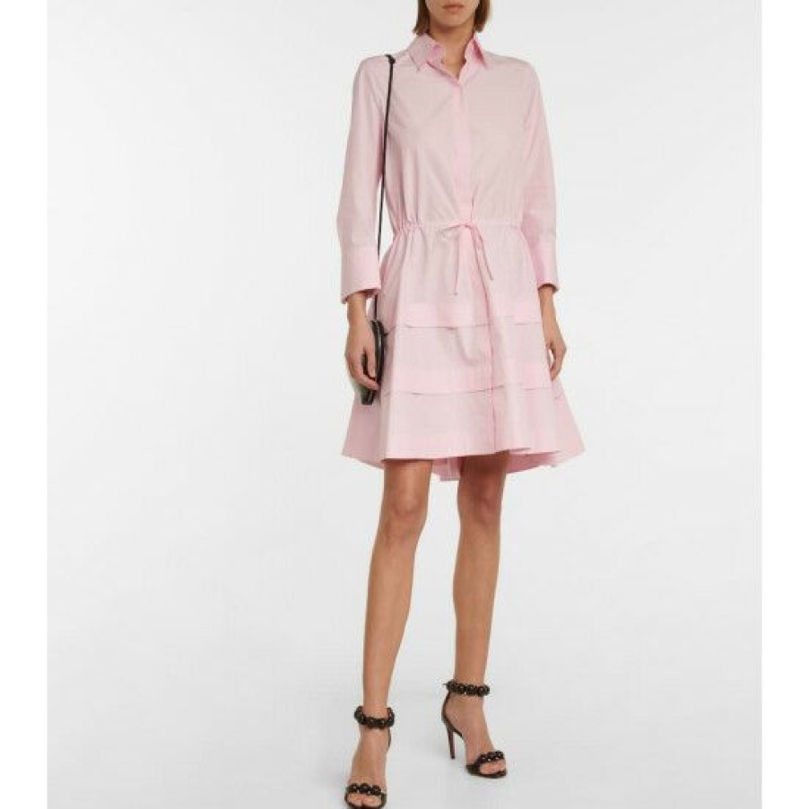 * Alaia Cotton Shirt Dress