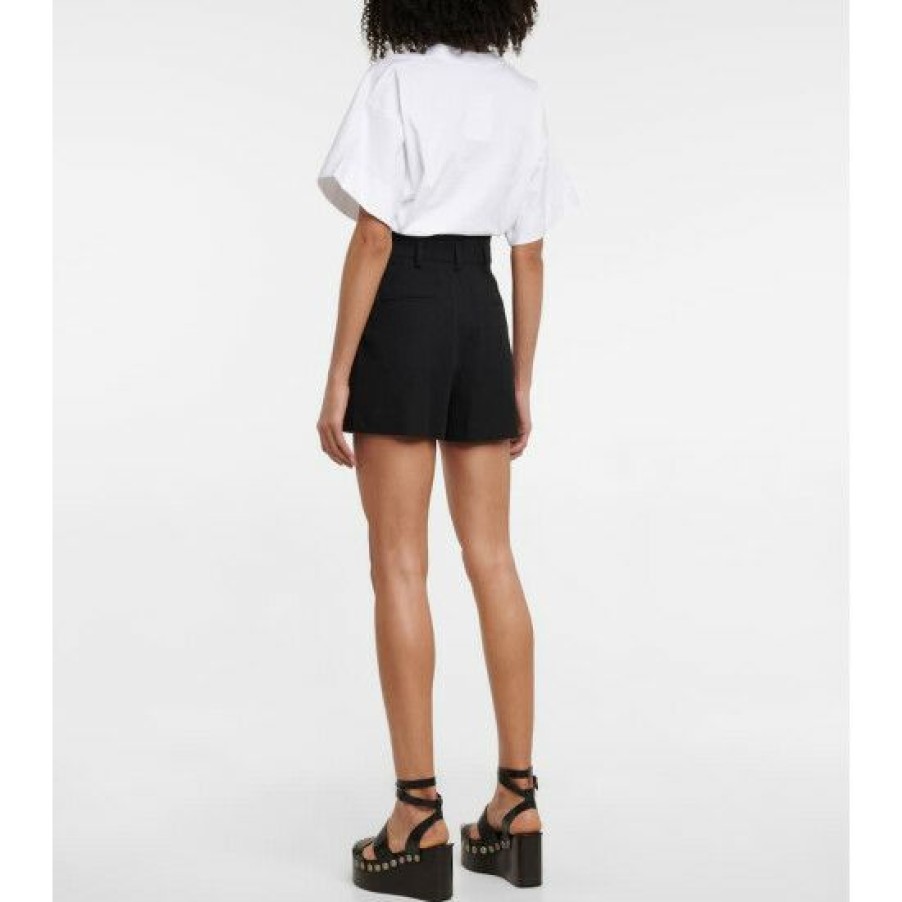 * Alaia High-Rise Cotton Shorts