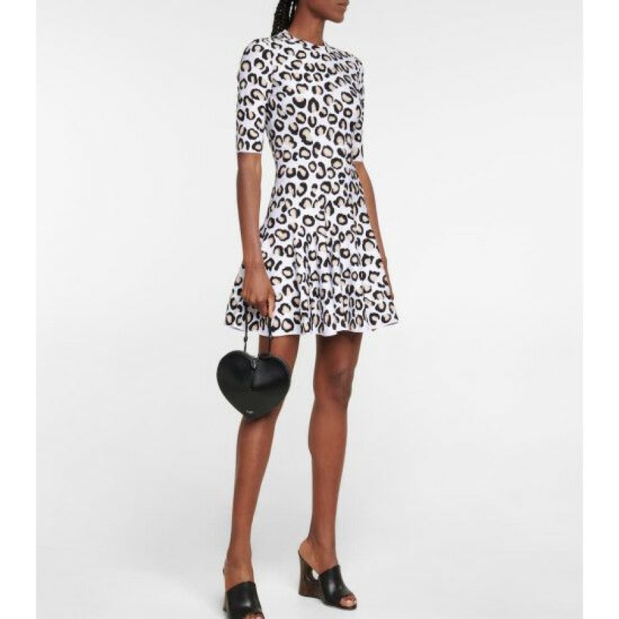 * Alaia Leopard-Print Minidress